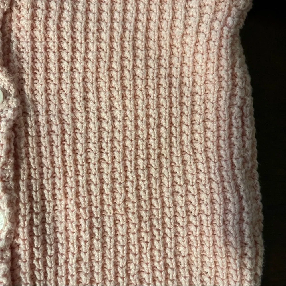 Carter’s | Pink Bear Ears Hooded Knit Cardigan | 12 mo